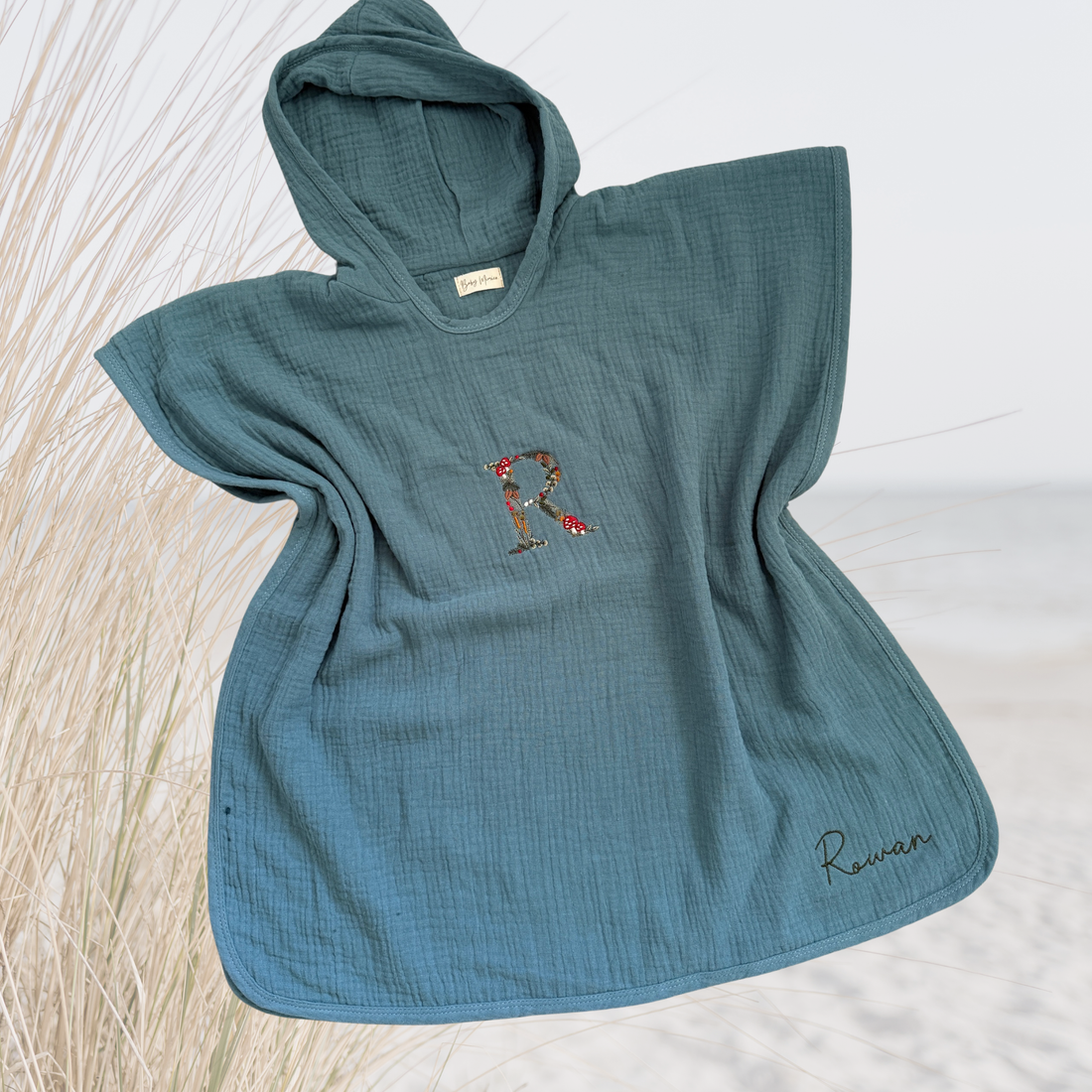 Hooded kids towel - Blue