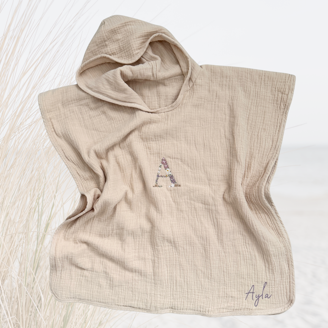 Hooded kids towel - Oat