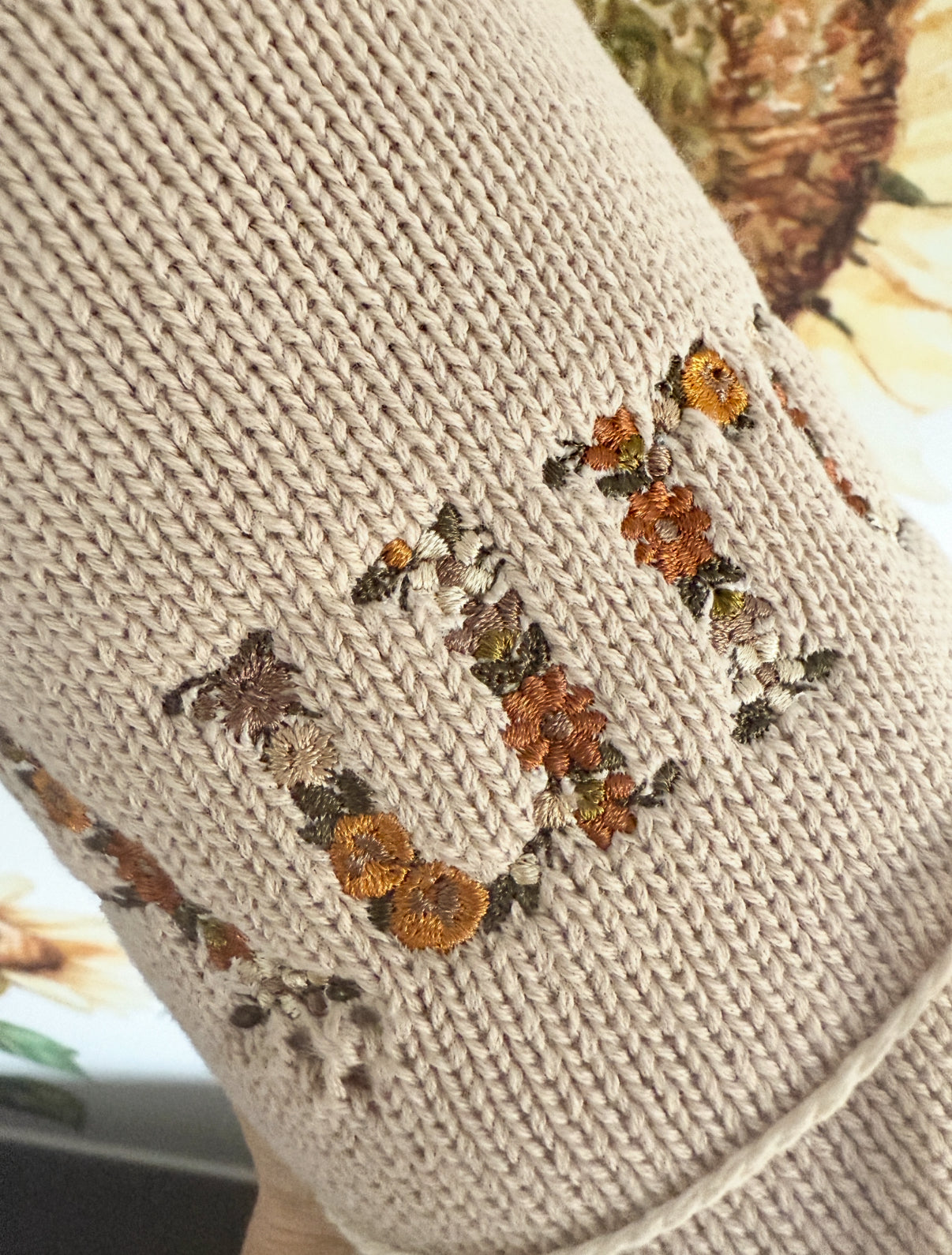 Embroidered Floral Baby Blanket