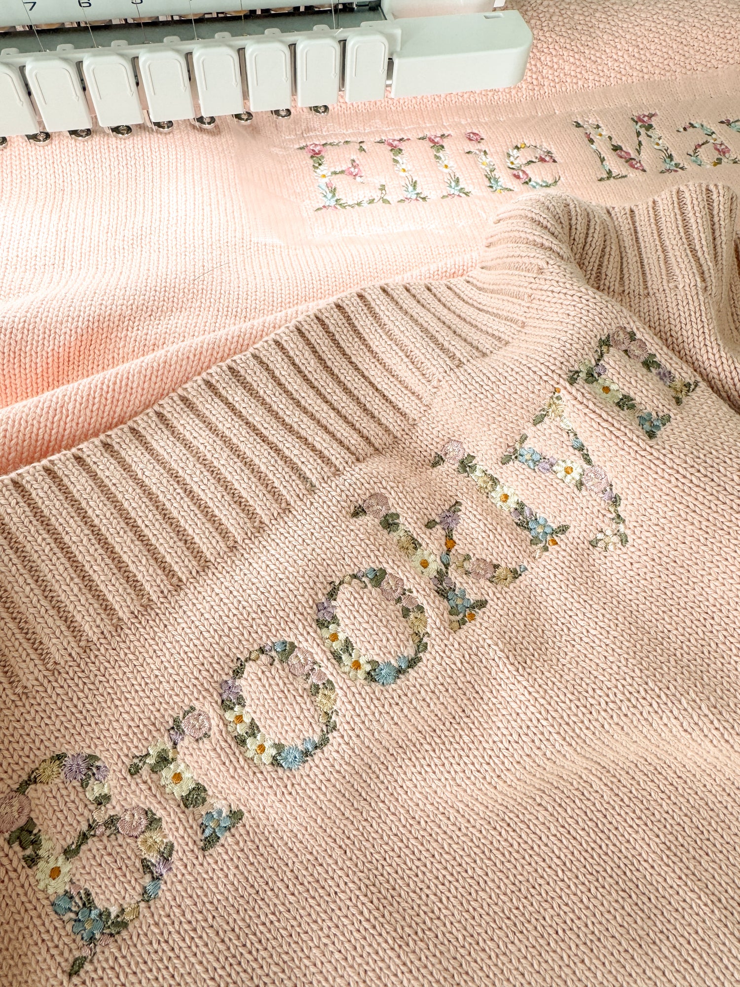 Embroidered Floral Baby Blanket