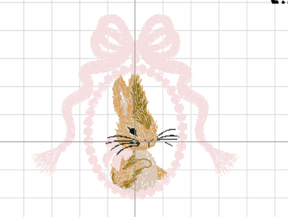 Personalised Rabbit Embroidered Name Hoop | Baby Gift