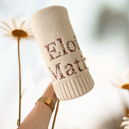 Embroidered Floral Baby Blanket