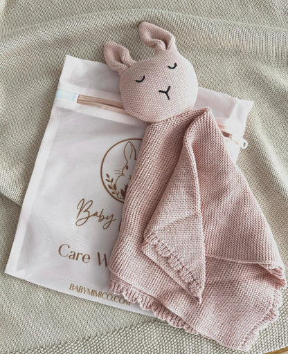 Rabbit comforter Floral embroidered letter