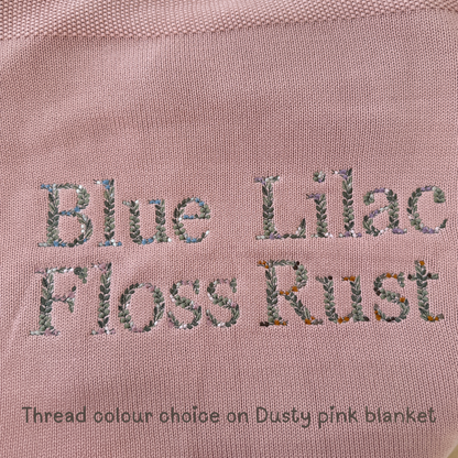 Embroidered Vine Baby Blanket